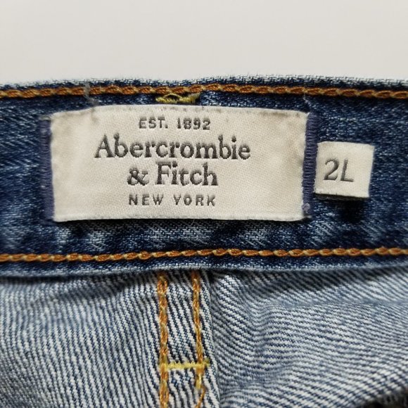 Abercrombie & Fitch jeans 2L Long Tall Erin straight skinny distressed low rise - Picture 15 of 16